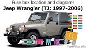 Jeep Wrangler JK (2006-2018) Fuse Box Diagrams - YouTube