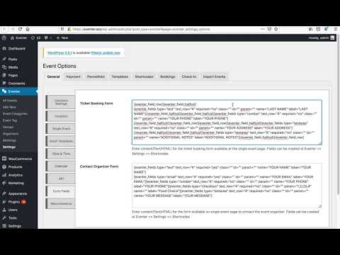 How to rename/move/remove default field of the event registration form