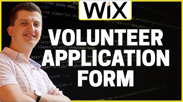 How To ADD Volunteer Application Form in Wix