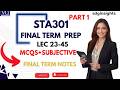 STA301 Final Term Preparation 2026 | Complete MCQs & Subjective Guide | Statistics and Probability