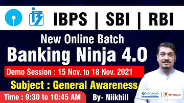 General Awareness by Niikhill || Demo Session (Day-02) | Banking Ninja Batch 4.0 | iPratham