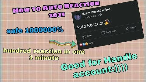 How to Auto Reaction on Facebook 2021
