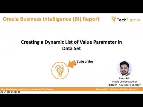 Dynamic List of Value Parameter in Data Set in Oracle Business Intelligence