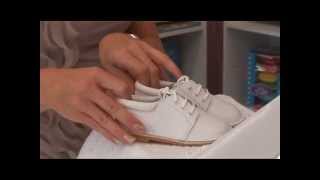 Formal Boys White Leather Christening Shoe