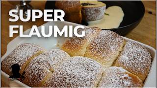 Buchteln Rezept – Mohnbuchteln (Rohrnudeln) mit Vanillesoße, flaumig & saftig