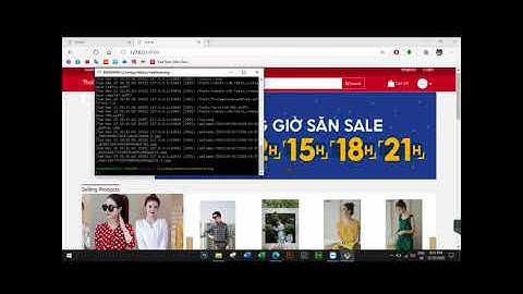 Support - Run project đồ án tốt nghiệp - Web thời trang laravel