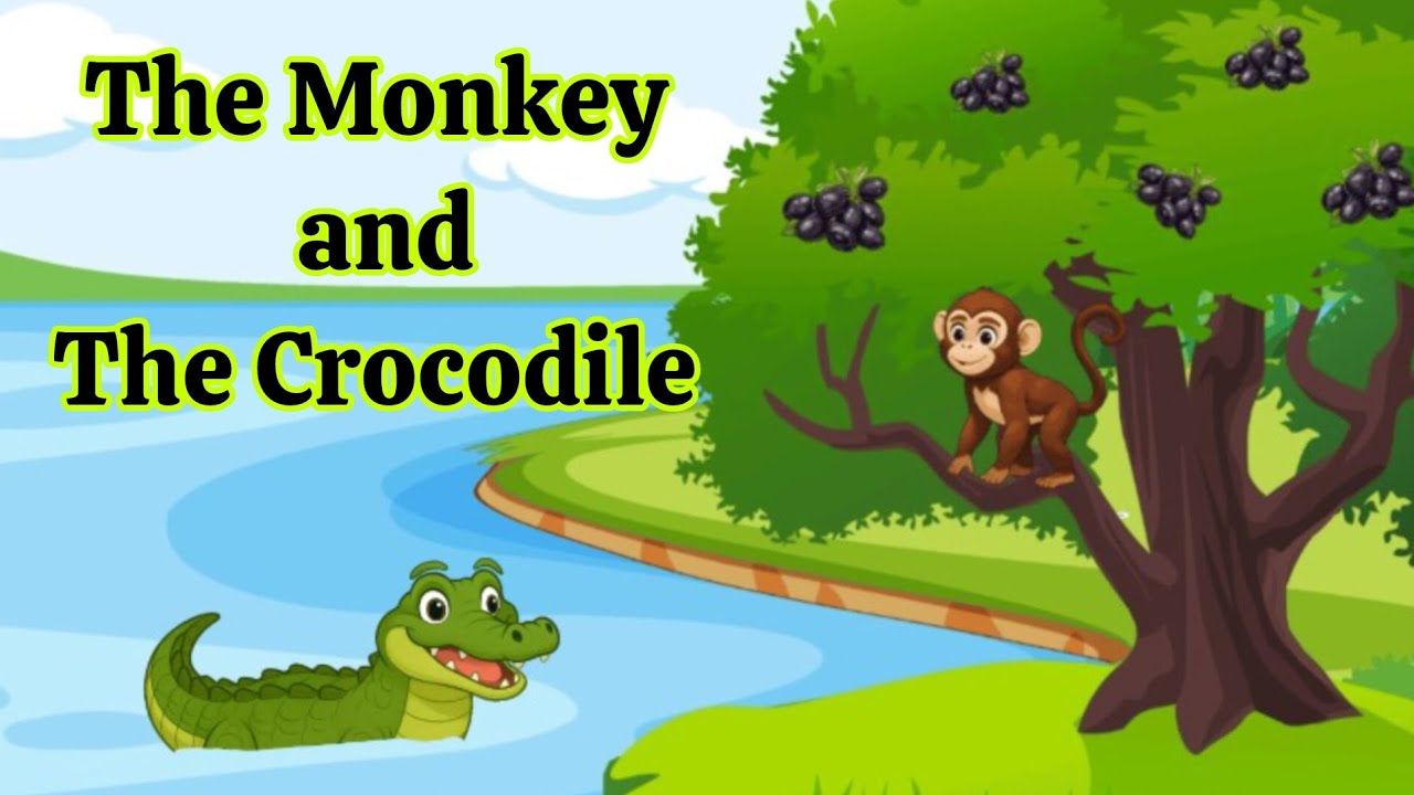 The Monkey and the Crocodile story | Kids Story 