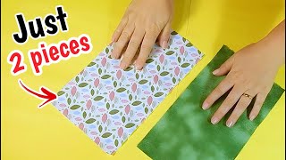 You only need 2 scrap of fabric | How to sew cute little mini pouch // key chains pouch  Easy DIY