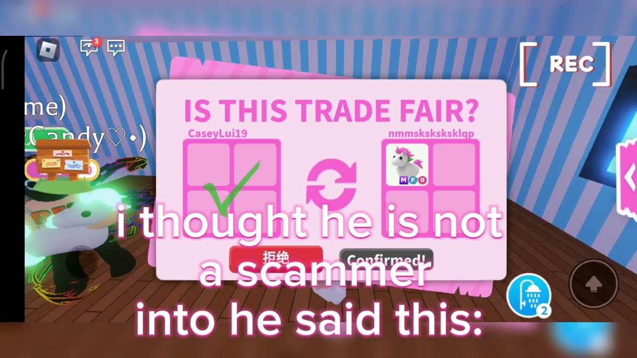I got scammed for my mega unicorn,my dream pet is gone in adopt me