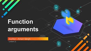 #21 Python Basics | Function Arguments