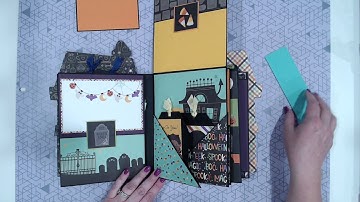 Country Craft Creations Design Team - Say Cheese Halloween Haunted House Mini Album Walkthrough