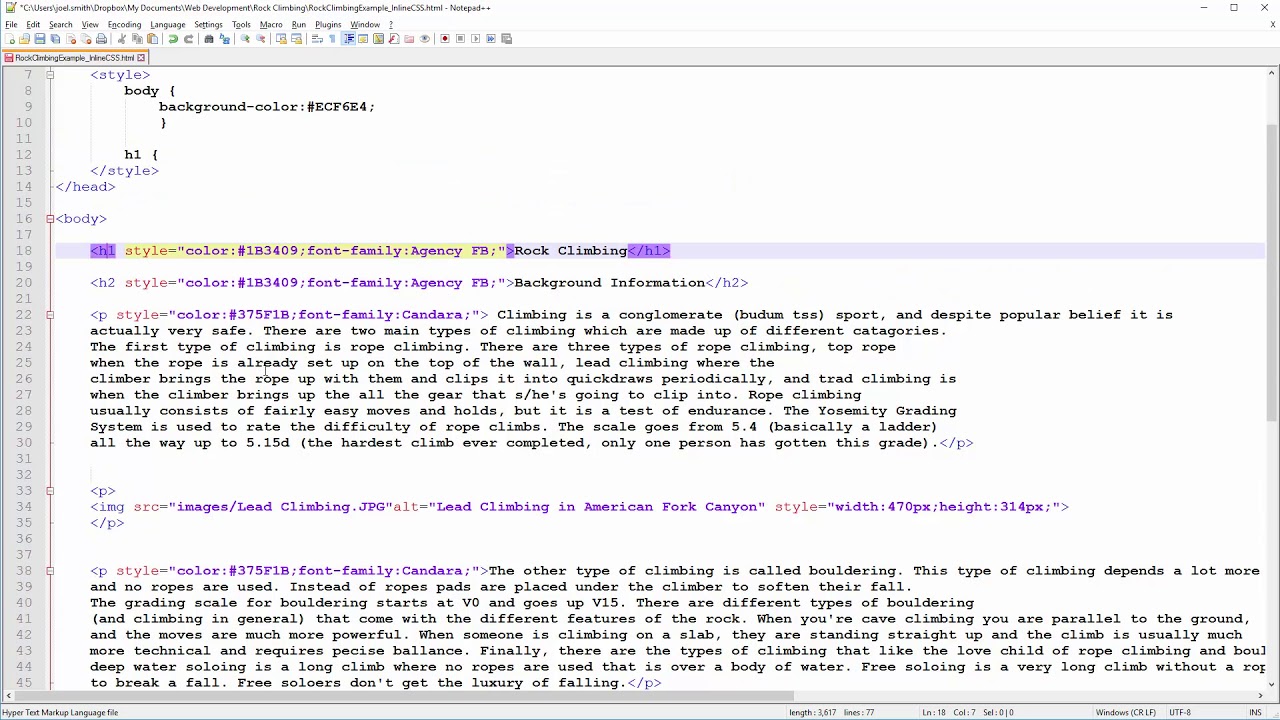 Inline CSS to Internal CSS - YouTube
