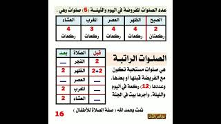 عدد الصلوات المفروضة  والسنة الراتبة