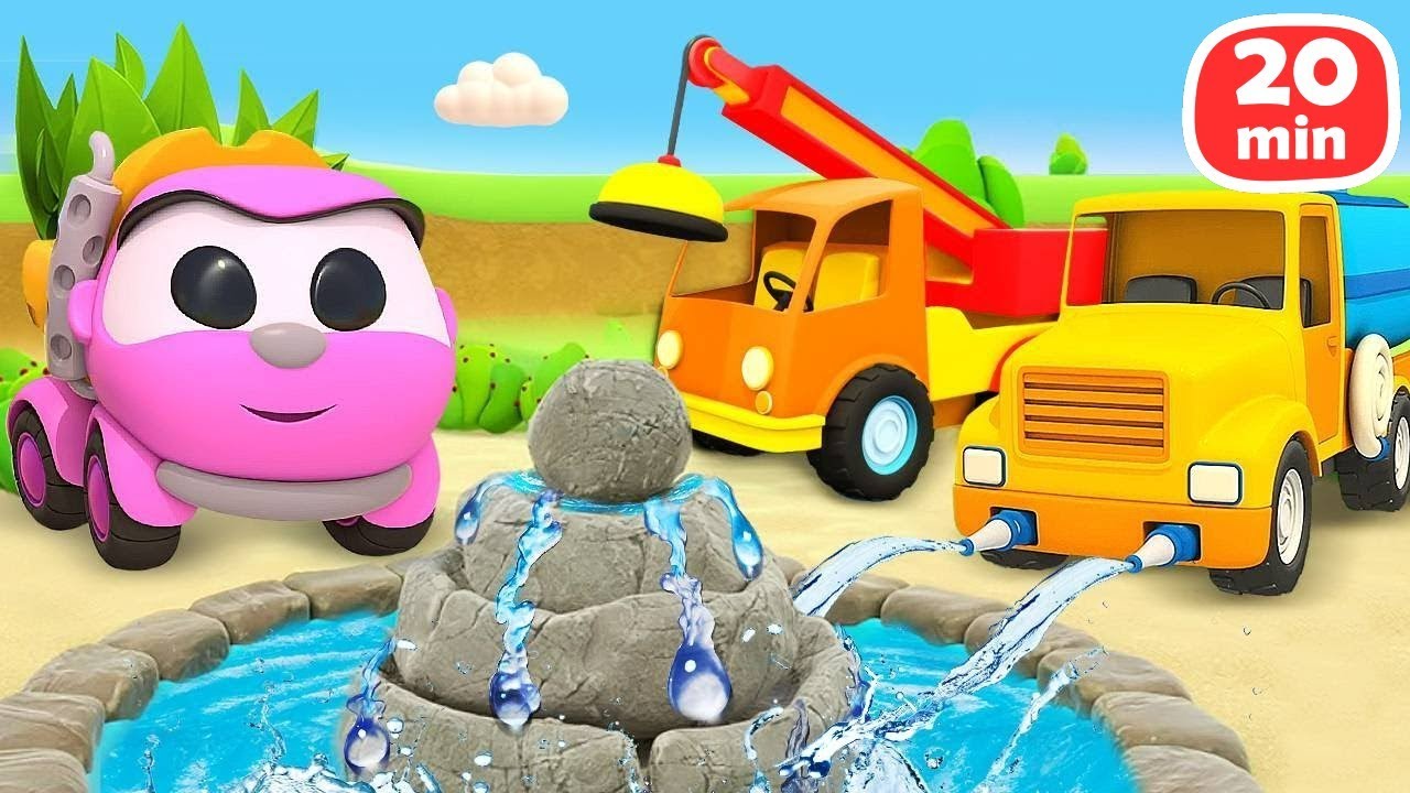 Çizgi film. Küçük kamyon Leo ve Lea ile eğlenceli videolar. Bebek videoları.