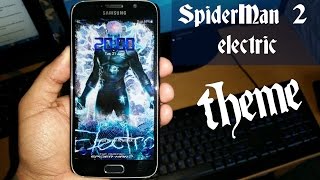 Samsung Galaxy S7 /S6 Edge Spiderman 2 Elecric Full Theme screenshot 3