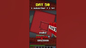 🧨 1 Subscriber = 1 TnT Minecraft - Day 50