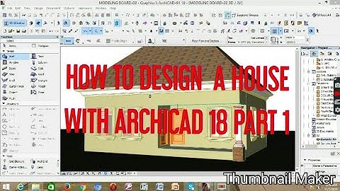 Archicad Tutorial. The beginning of Part 1.