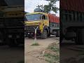 Dangerous Overload trucks crossing the dangerous rail gete #automobile #railtrack