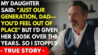 My Daughter Said: "Just Our Generation, Dad—You'd Feel Out of Place." But I'd Given Her $305K. So I