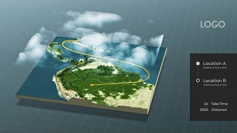 3D Maps & Routes Creator After Effects Templates