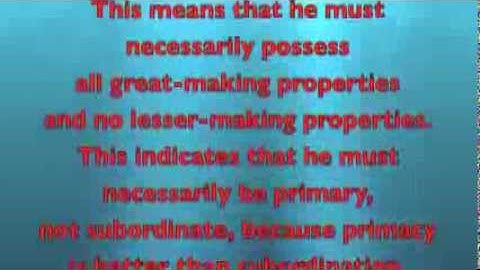 The Primacy of God (Presuppositional Apologetics)