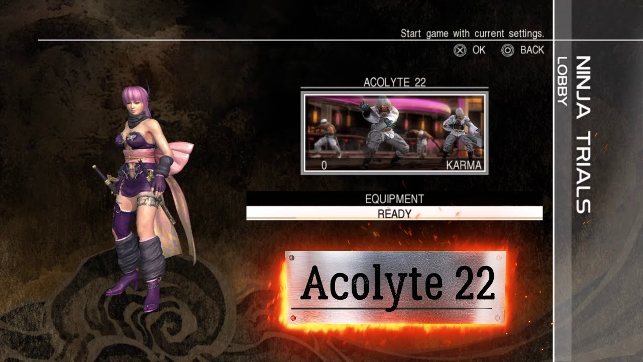 Ninja Gaiden 3: Razor's Edge Master Collection - Trial Acolyte 22