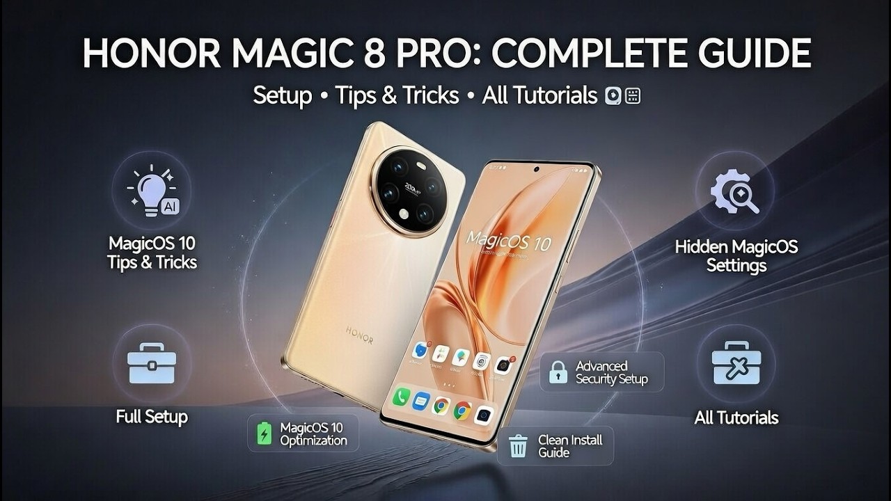 HONOR Magic 8 Pro – Full Setup, Tips, Tricks & All Tutorials (Complete Guide)