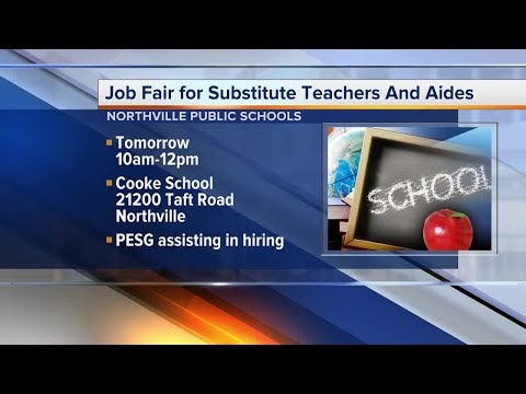 Northville School District is hiring Substitute Teachers and Substitute Aides