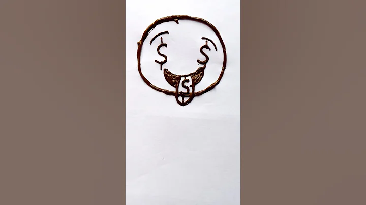 How To Draw Money Mouth Face Emoji🤑💸Easy#short#shorts#shortsfeed#youtubeshorts#viral#tiktok#trending