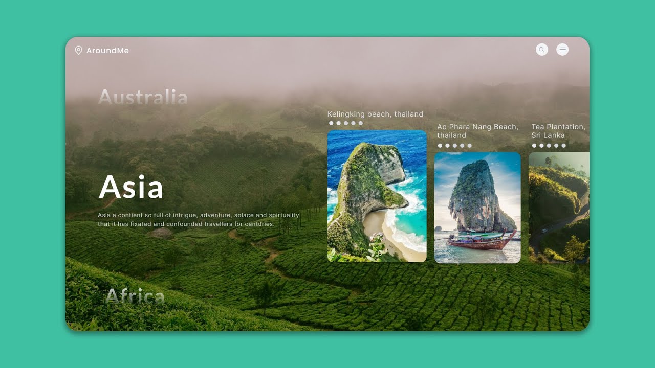 Destination Landing Page Design – HTML & TailwindCSS 