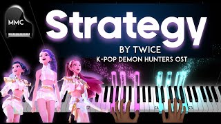 Strategy by TWICE (KPOP Demon Hunters) piano cover + sheet screenshot 5