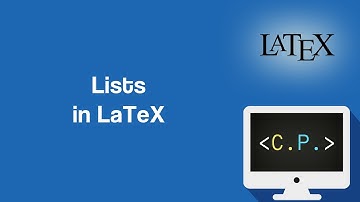 Lists - LaTeX Tutorial (Part 10)
