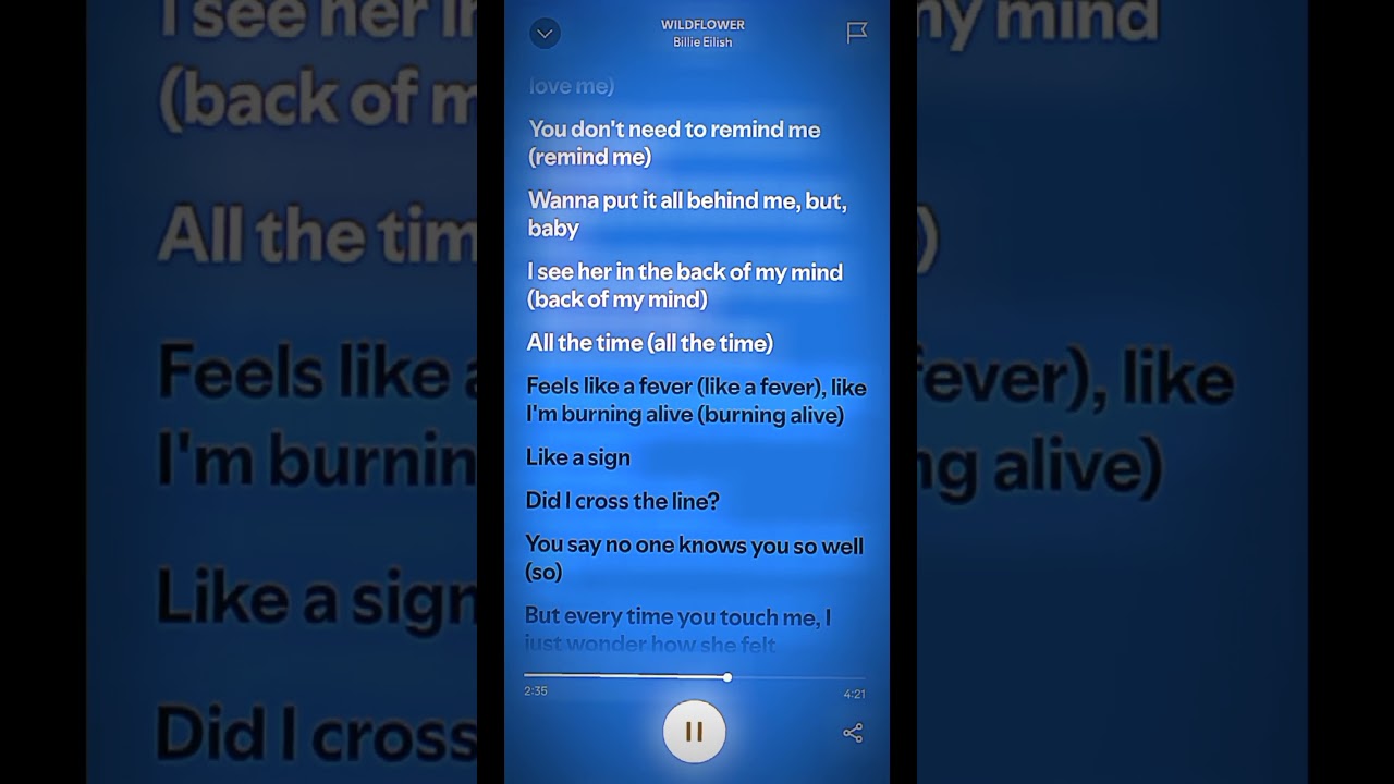 WILDFLOWER By Billie Eilish - Sped Up Lyrics 