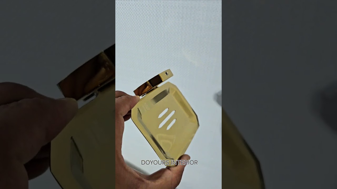 PVD Gold Bathroom Soap Dish, Stainless Steel high grade. 