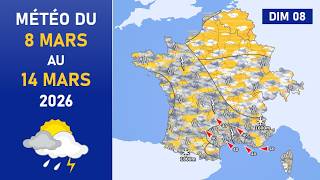 Météo Du Dimanche 8 Au Samedi 14 Mars 2026