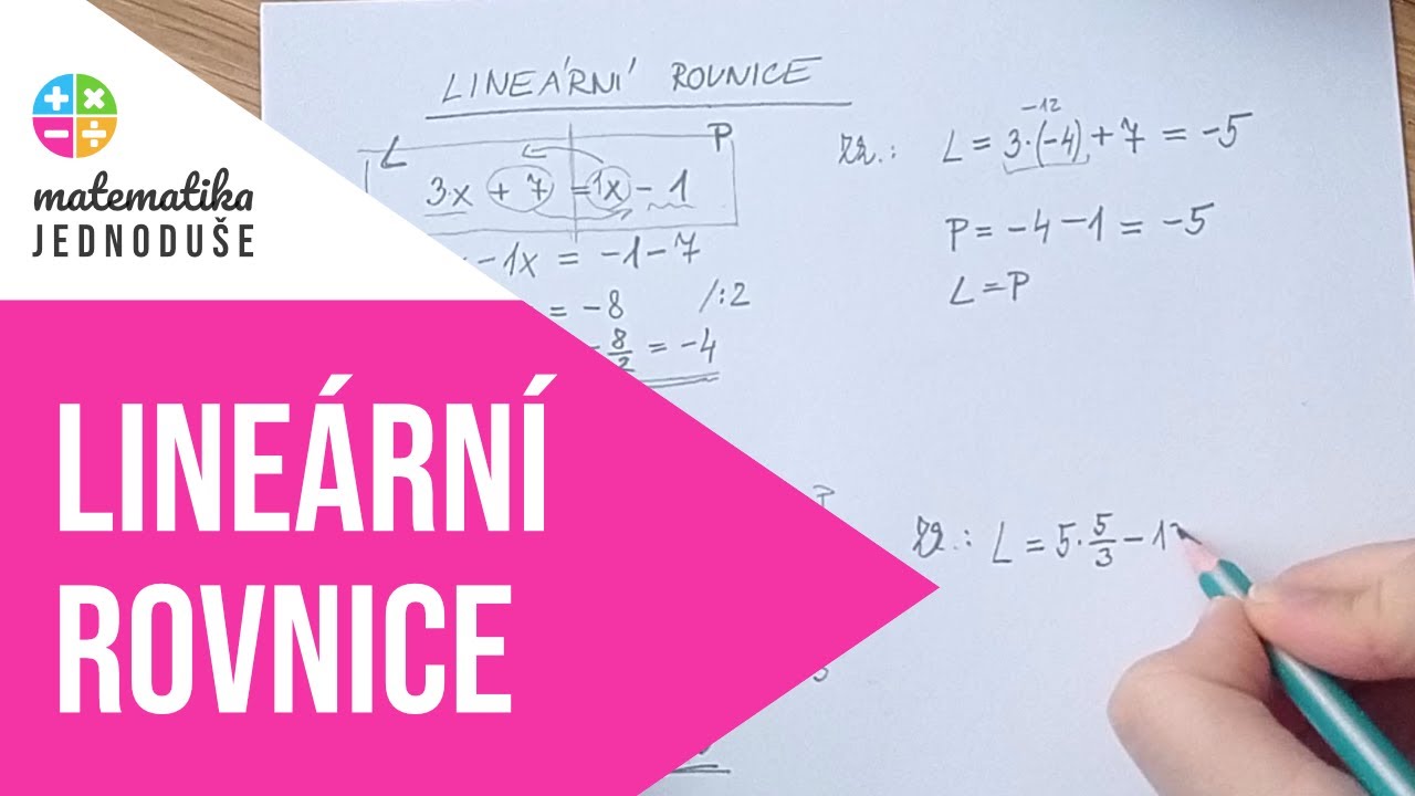 Lineární rovnice