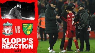Klopp's Reaction: 'It was a bit tighter than it should have been in the end' | Liverpool vs Norwich