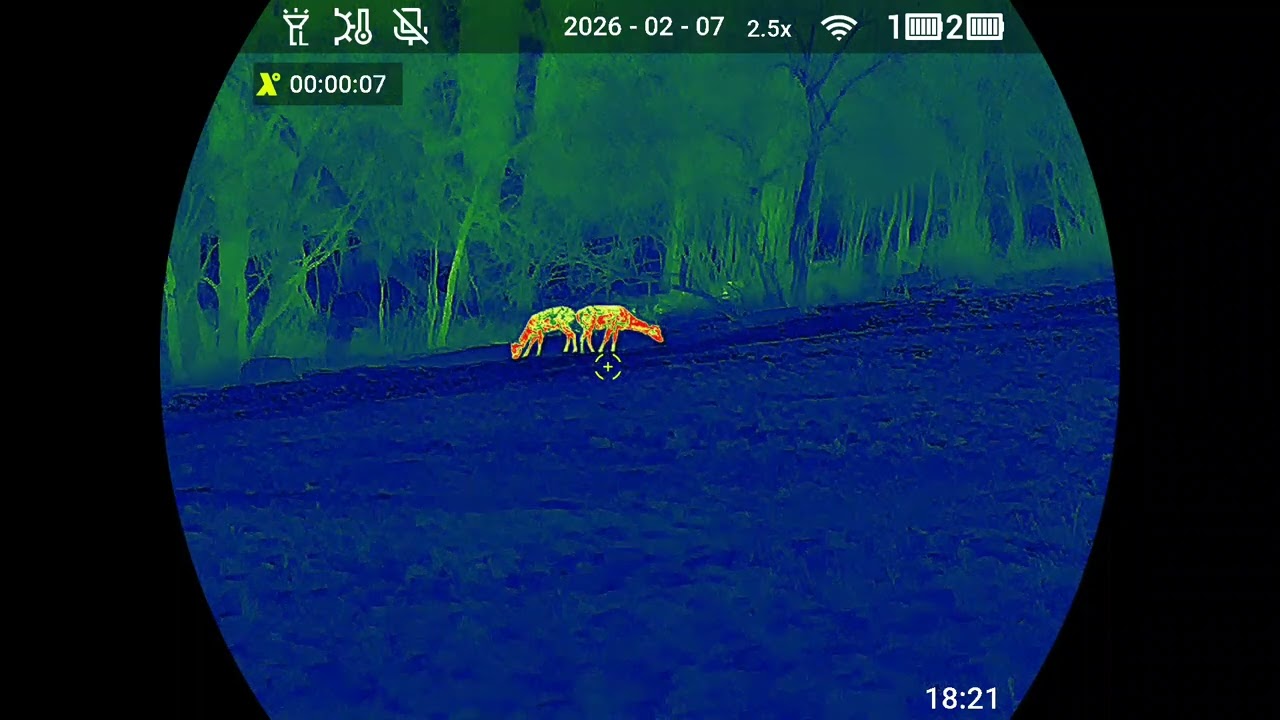 Videá zveri z multispektrálneho binokulára Pixfra Draco D635N-4K