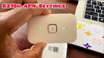 How To Set APN Settings For Huawei MiFi Vodafone R218h 4K 60fpsUHD