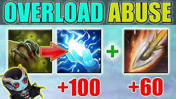 Permanent Overload Abuse + 160 Ability Attack Damage [Rot+Overload Tactic] Dota 2 Ability Draft