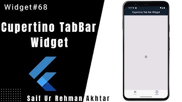 Flutter Cupertino Tab Bar Widget Explained | Flutter 215+ Widgets Series (Urdu/Hindi)