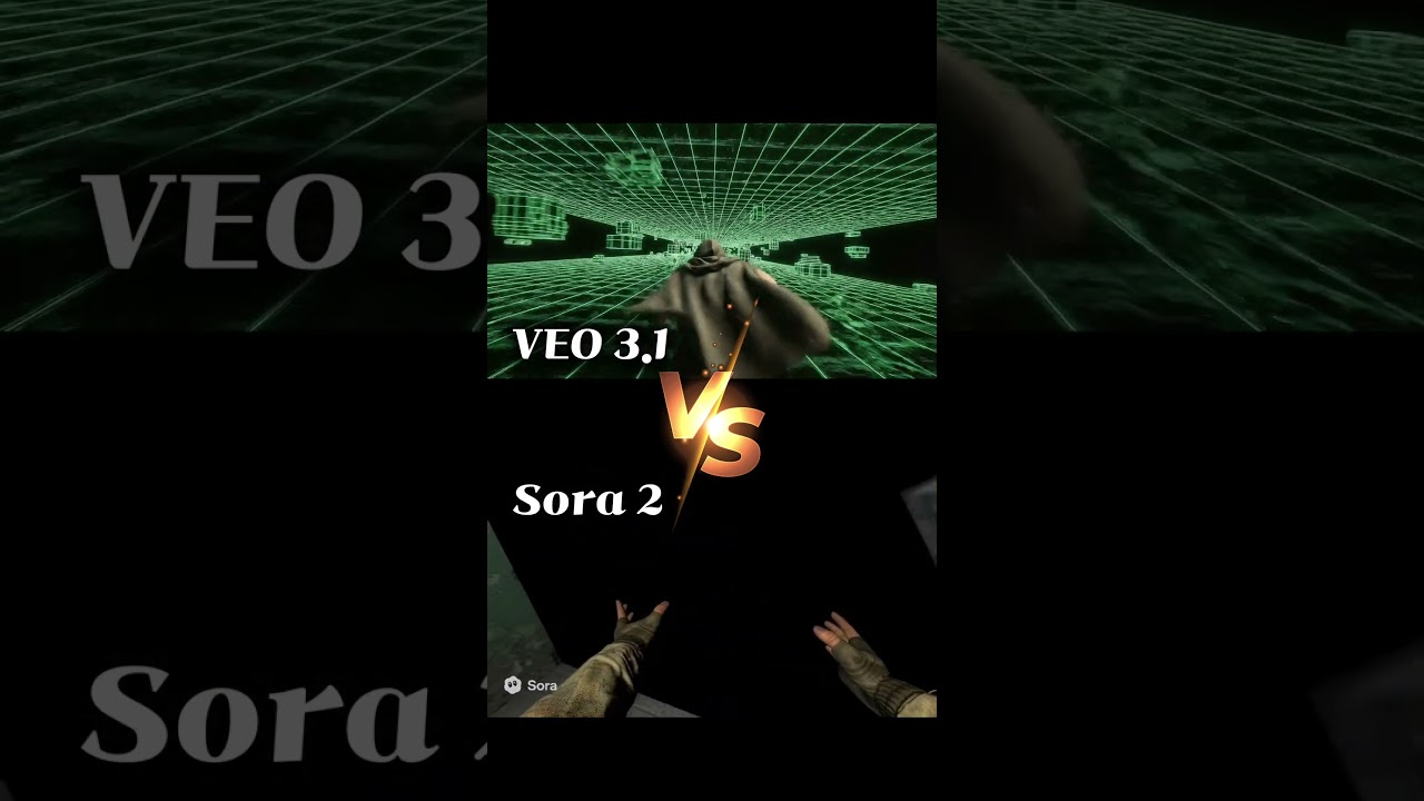 Sora 2 vs Veo 3.1 Comparison : [EPIC Gaming Glitches: AI Breaks the Matrix!] 