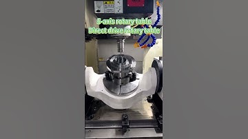 5-axis rotary table；Direct drive rotary table    #rotary  #dd  #cnc  #motor