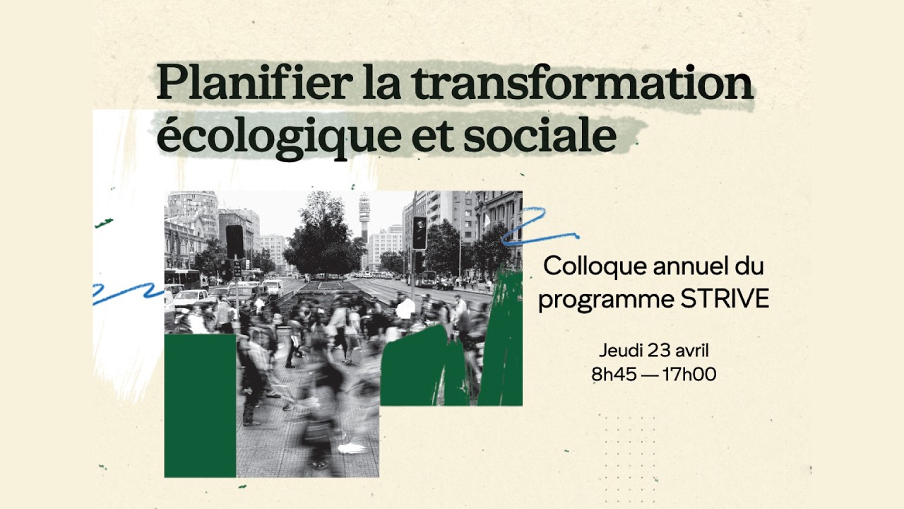 Colloque STRIVE 2026 : Planifier la transformation écologique et sociale