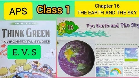 Class 1, (E.V.S) Chapter 16 - THE EARTH AND THE SKY..Online Class..Army public school 😊