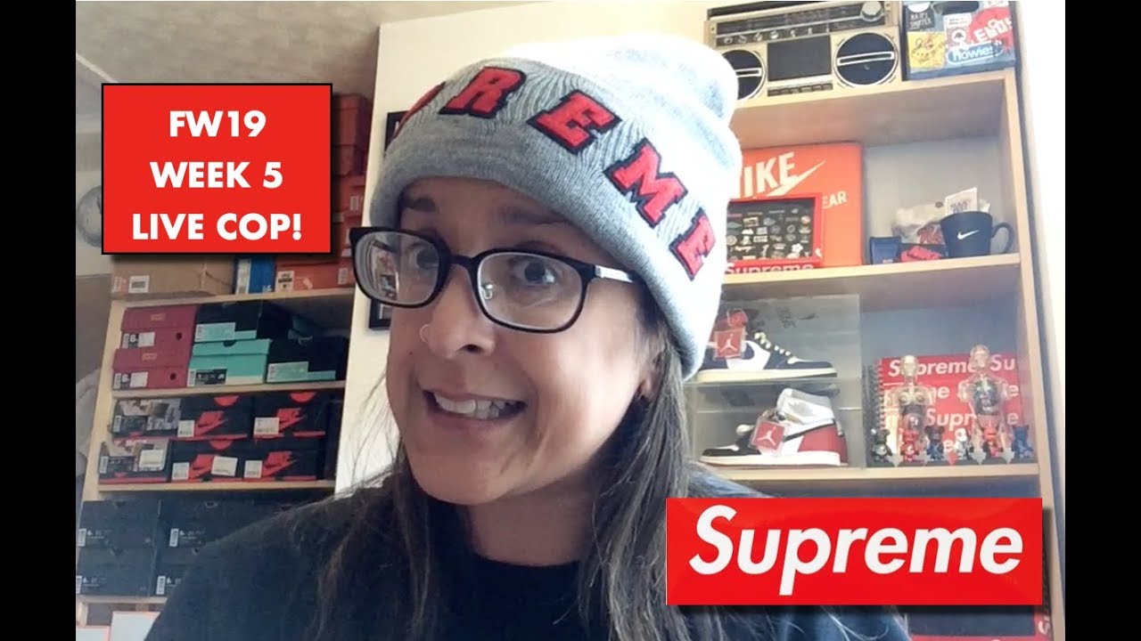 SUPREME FW19 WEEK 5 LIVE COP! - MANUAL GANG!!