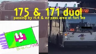 New Jersey Bus Series: 171 & 175 bus leaving rt.4 & fort lee