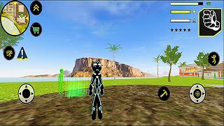 Black Iron Stickman Rope Hero Vice Town screenshot 3