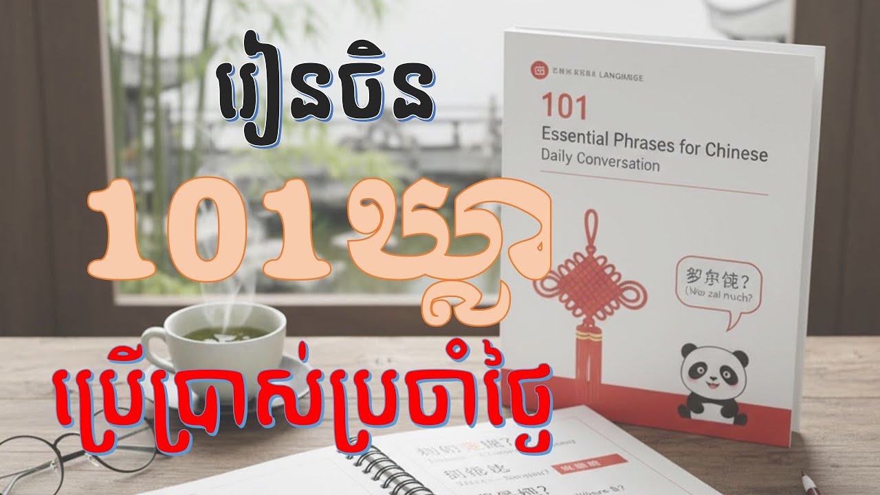 រៀនចិន ១០១ឃ្លាពាក្យប្រើប្រាស់ប្រចាំថ្ងៃ