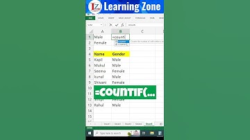 Countif Function | Learning Zone